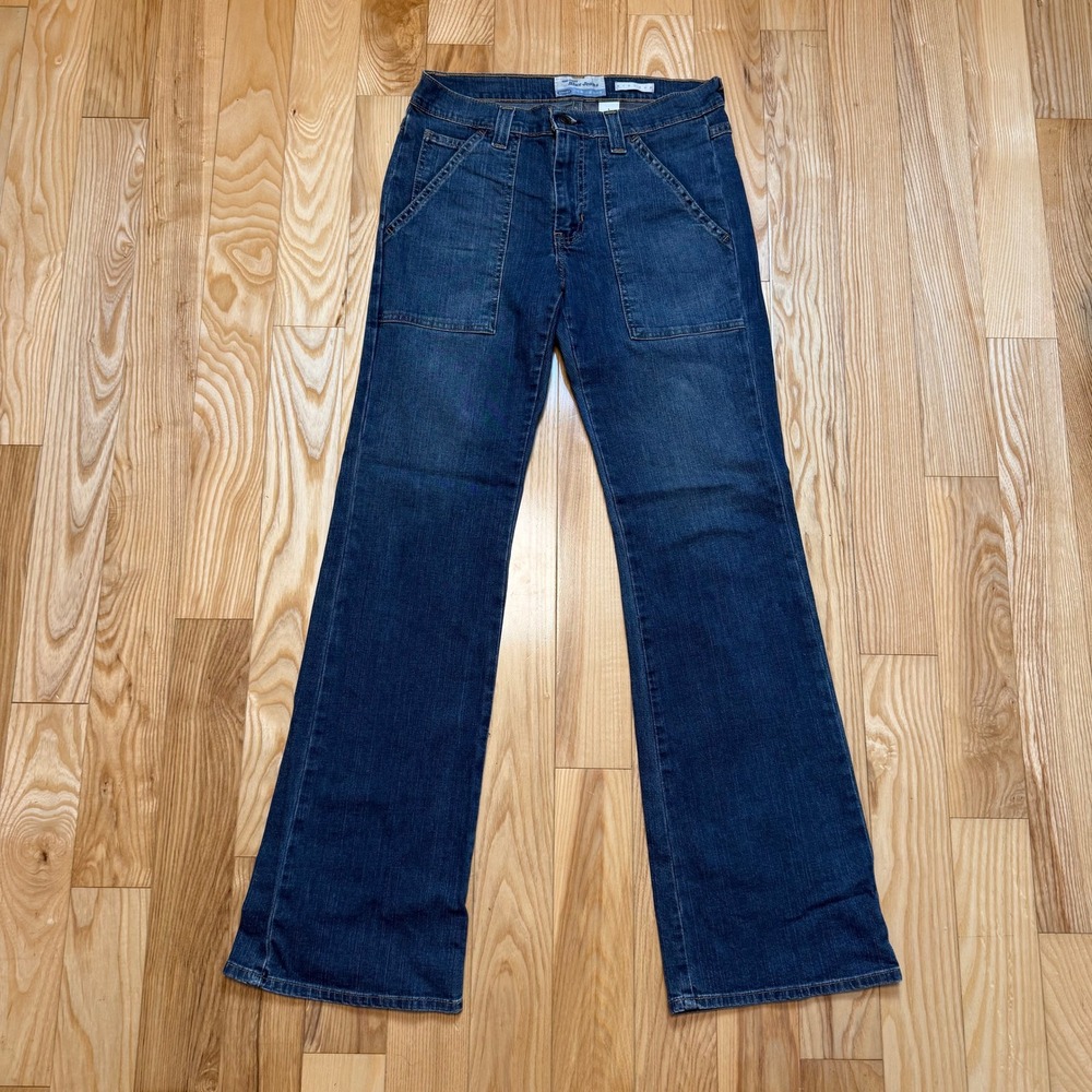 Vintage Y2K Old Navy Bootcut Jeans Women's Sz 6 Front Patch Pockets Rear Flap